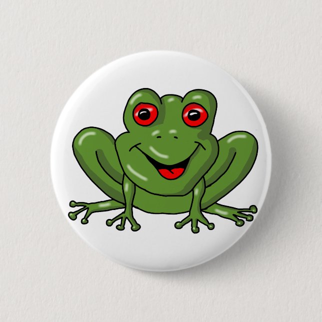 frog 2 inch round button (Front)
