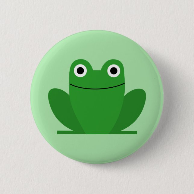 Frog 2 Inch Round Button (Front)