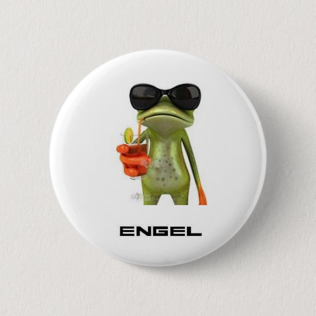 frog 2 inch round button (Front)
