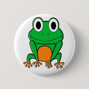 Frog 2 Inch Round Button