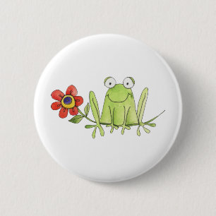 Frog 2 Inch Round Button