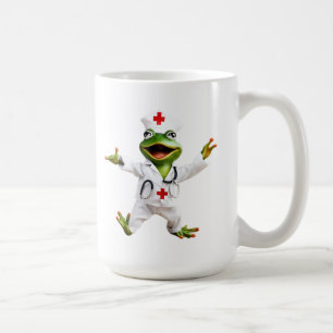 Frog 6 nurse, frog, medic, toad, Ai generated Coffee Mug