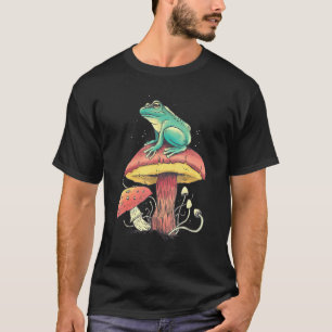 Frog Aesthetic Mushroom Forest Mushroom T-Shirt