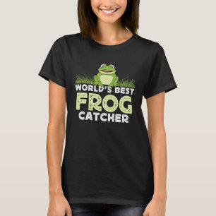 Frog Amphibians Exotic Animal Frog Hunter Tadpole  T-Shirt