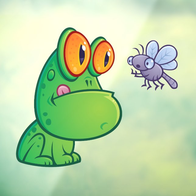 Frog and Dragonfly Window Cling (Sheet 3)