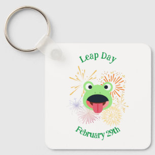 Frog and Fireworks Design Keychain