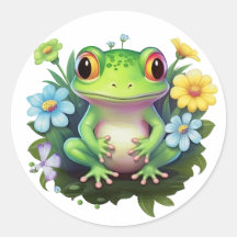 Frog and Flowers 