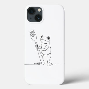 Frog and fork iPhone 13 case