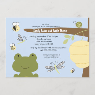 Frog and Friends Invitation