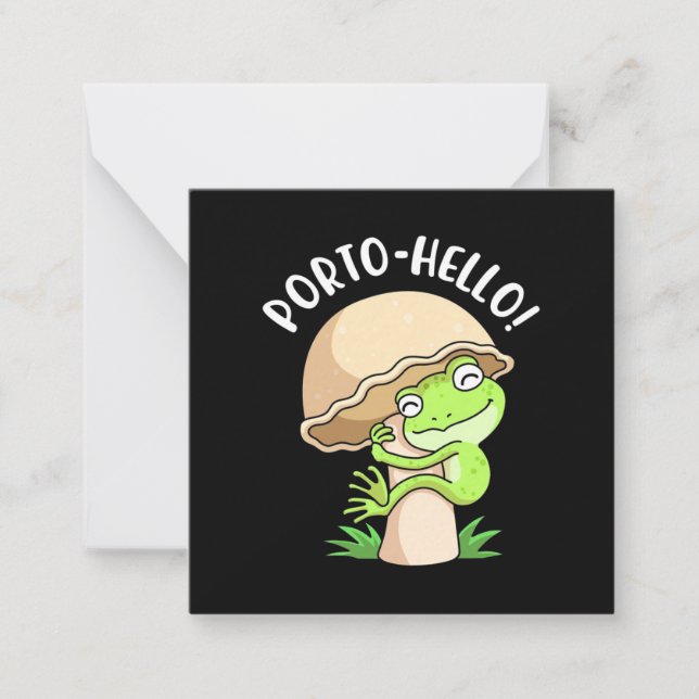 Frog And Mushroom Card (Front)