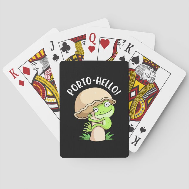 Frog And Mushroom Playing Cards (Back)