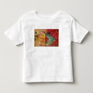 Frog and reflections among flowers. Credit as: Toddler T-shirt
