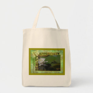 Frog And Water Lily Appreciate Beauty Bag