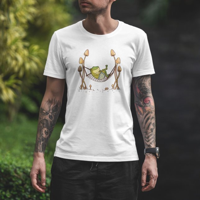 Frog Animal Chilling In Hammock T-Shirt (Creator Uploaded)