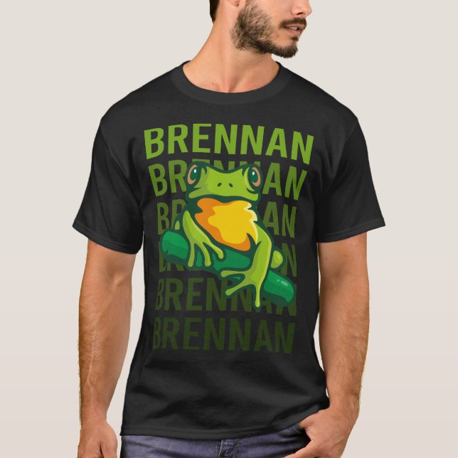 Frog Art - Brennan Name T-Shirt (Front)