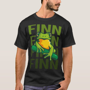 Frog Art - Finn Name T-Shirt