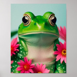 Frog Art Poster