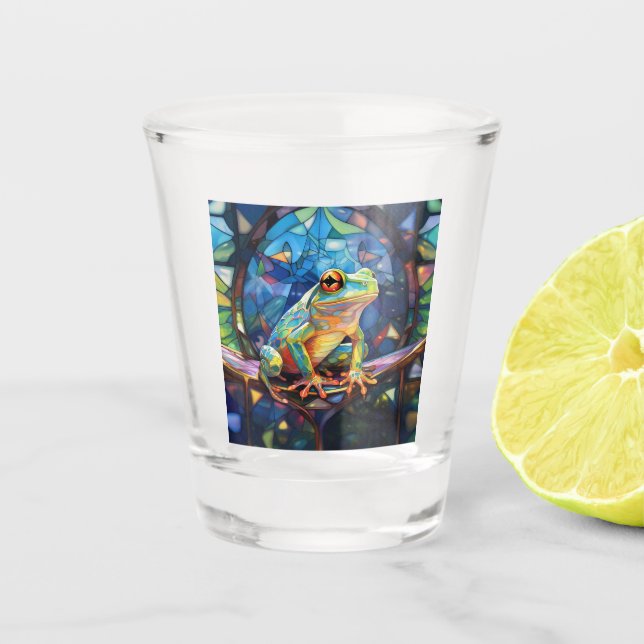 Frog Art Shot Glass (Front)