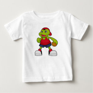 Frog as Basketball player with Basketball Baby T-Shirt