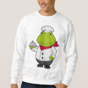 Frog as Cook with Platter Sweatshirt
