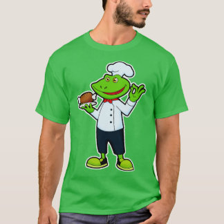 Frog as Cook with Serving plate Chicken T-Shirt