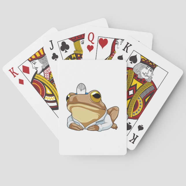 Frog as Doctor with Doctor's coat Playing Cards (Back)