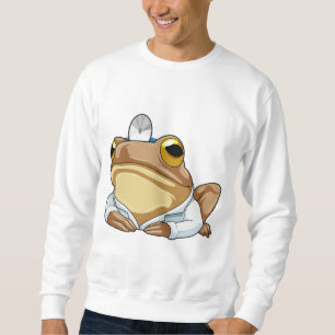 Frog as Doctor with Doctor's coat Sweatshirt
