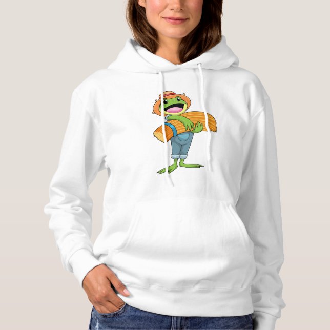 Frog as Farmer with Straw Hoodie (Front)