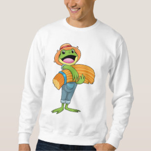 Frog as Farmer with Straw Sweatshirt