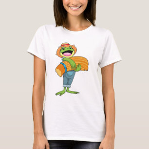 Frog as Farmer with Straw T-Shirt