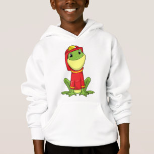 Frog as Firefighter with Helmet
