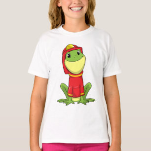 Frog as Firefighter with Helmet T-Shirt
