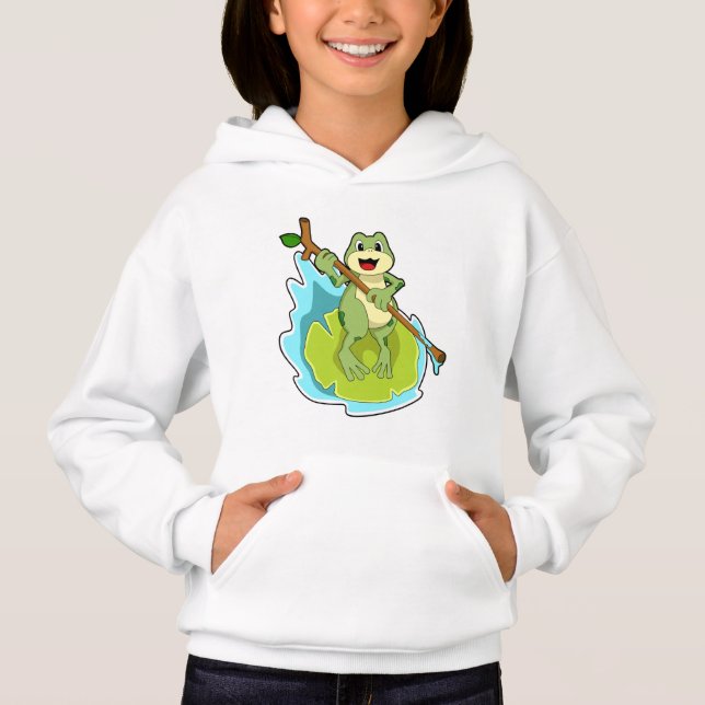 Frog as Hiker with Stick (Front)