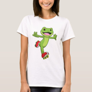 Frog as Inline skater with Roller skates T-Shirt