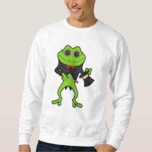 Frog as Magician with Magic wand & Hat Sweatshirt