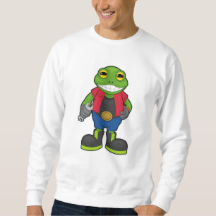 Frog as Mechanic with Spanner Sweatshirt