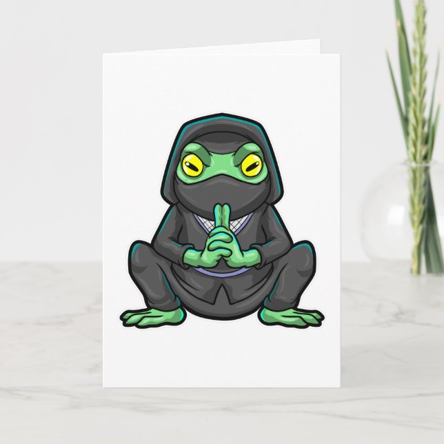 Frog as Ninja in black Card (Front)
