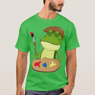 Frog as Painter with Brush and Paint T-Shirt