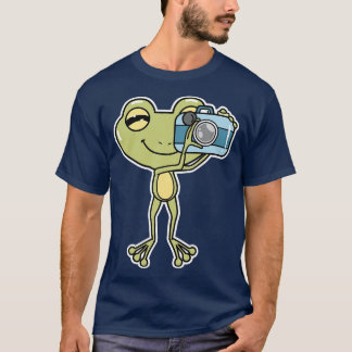 Frog as Photographer with Camera T-Shirt