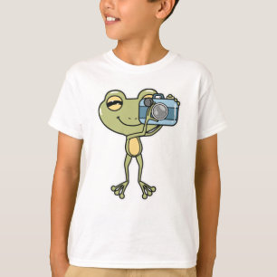 Frog as Photographer with Camera T-Shirt