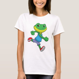 Frog as Runner at Running T-Shirt