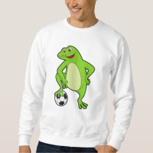 Frog as Soccer player with Soccer ball Sweatshirt