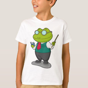 Frog as Teacher with Book T-Shirt