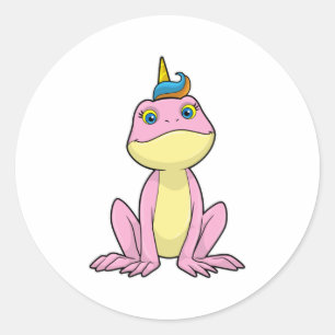 Frog as Unicorn Classic Round Sticker