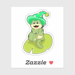 Frog as Wizard with Magic wand