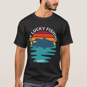 Frog at Fishing with Fishing rod T-Shirt