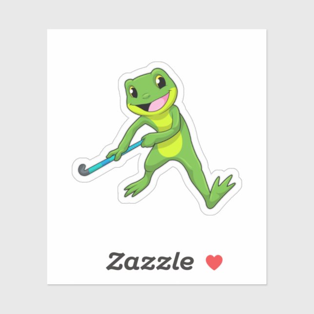 Frog at Hockey with Hockey bat (Sheet)