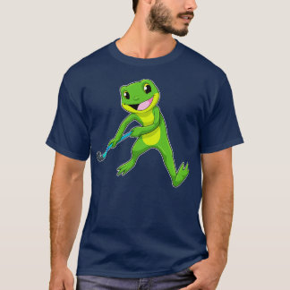 Frog at Hockey with Hockey bat T-Shirt