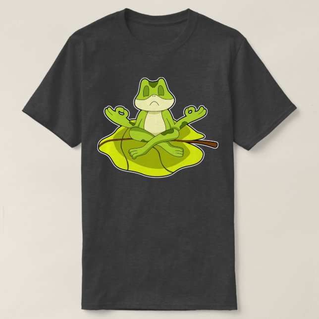 Frog at Meditate T-Shirt (Design Front)