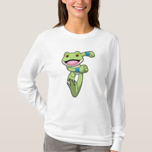 Frog at Running with Sweatband T-Shirt